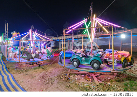 India_Amusement park scenery India_Amusement park scenery 123058835