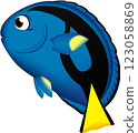 藍唐魚的可愛插圖 123058869
