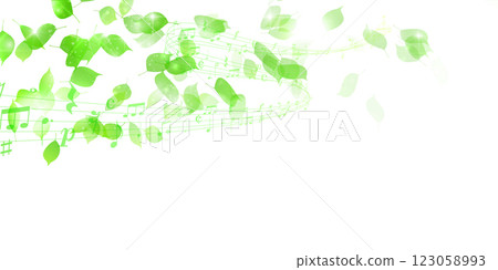 New green leaves landscape background 123058993