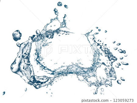 抽象藍色濺 123059273