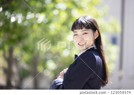 High school girl portrait High school girl portrait 123059374