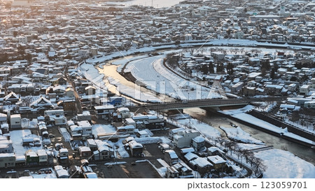 【從天空俯瞰秋田】蛇之崎河原冰雪節 123059701