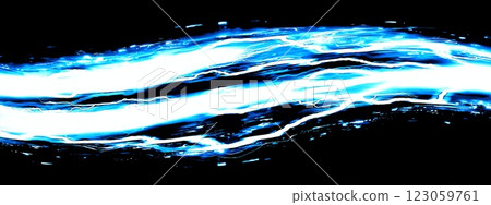 Abstract blue lightning 3d illustration Abstract blue lightning 3d illustration 123059761