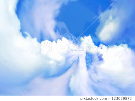 Abstract cloud swirls in the blue sky 123059873