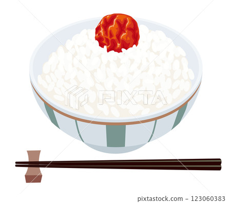 Umeboshi rice Umeboshi rice 123060383