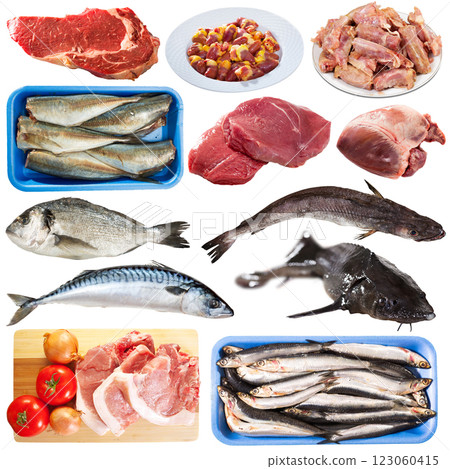 Uncooked meat and fish products Uncooked meat and fish products 123060415