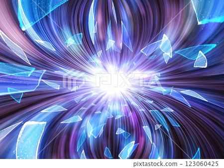 3d illustration of scattered pieces of broken blue glass on a black background 3d illustration of scattered pieces of broken blue glass on a black background 123060425