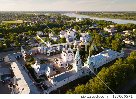 Landscape of Murom with monasteries 123060571