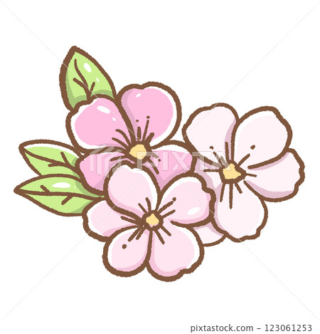 Hand drawn illustration cherry blossoms Sakura pastel color isolated on transparent background, nursery decorations, spring Hand drawn illustration cherry blossoms Sakura pastel color isolated on transparent background, nursery decorations, spring 123061253
