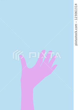 Hand, palm, color magic, colorful, light background image, stock photo, smooth, pastel, 123061314
