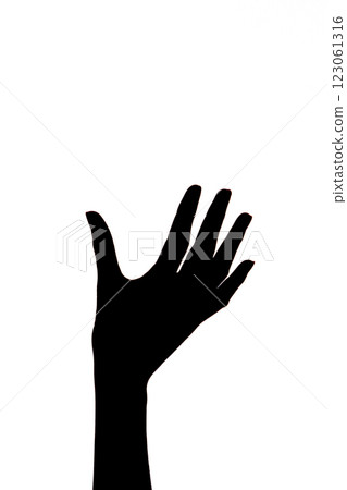 Hand, palm, color magic, colorful, light background image, stock photo, smooth, pastel, 123061316