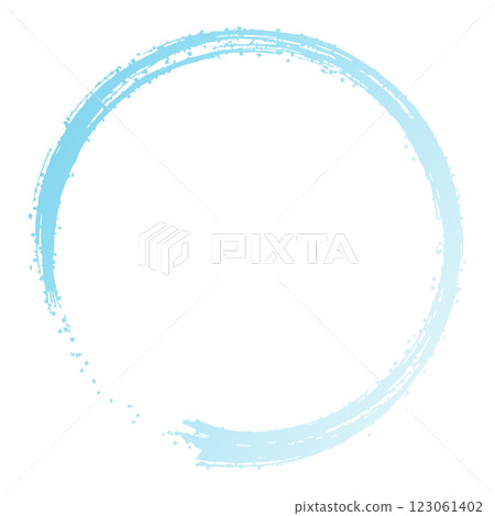 Brush-drawn circular frame material, circle, stroke Brush-drawn circular frame material, circle, stroke 123061402