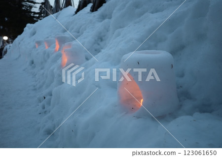 [Japanese seasonal traditions: Winter] Yokote Snow Festival 123061650