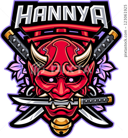 Hannya head mascot 123061925
