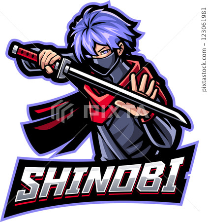 Shinobi esport mascot  123061981