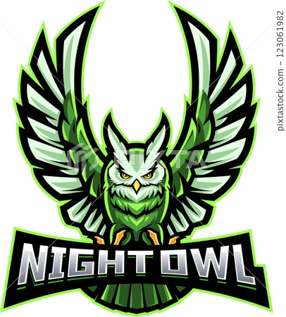 Night owl sport mascot Night owl sport mascot 123061982