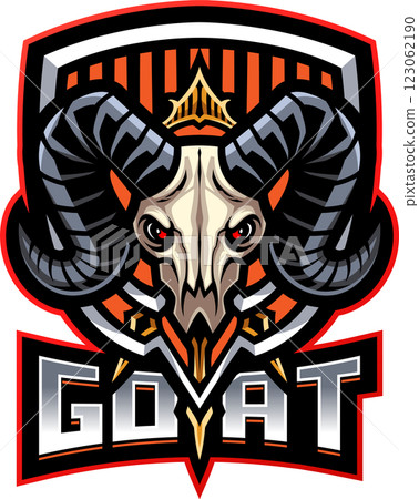 Goat head mascot 123062190