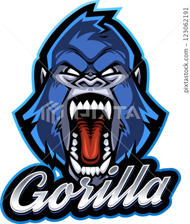 Gorilla head mascot Gorilla head mascot 123062191