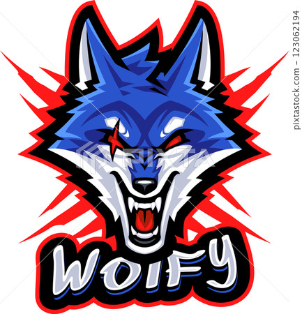 Wolf head mascot 123062194