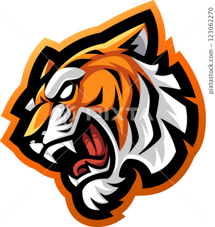 Tiger head mascot 123062270