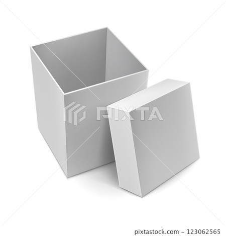 Opened delivery cardboard box mockup Opened delivery cardboard box mockup 123062565