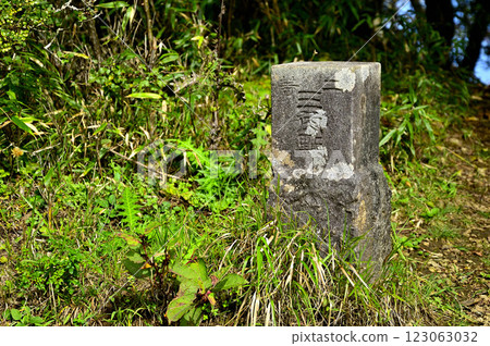 禦坂山脈大公山頂的二級三角測量點（大公） 123063032