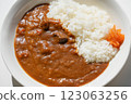Curry rice, a classic home-cooked dish 123063256