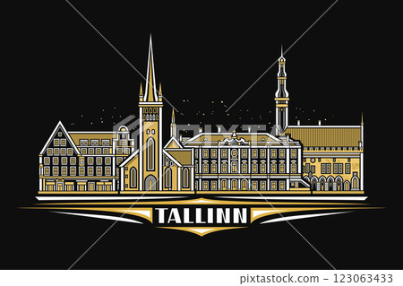 Vector illustration of Tallinn 123063433