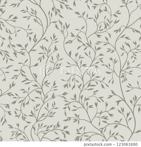 Seamless pattern with small leaves Seamless pattern with small leaves 123063880