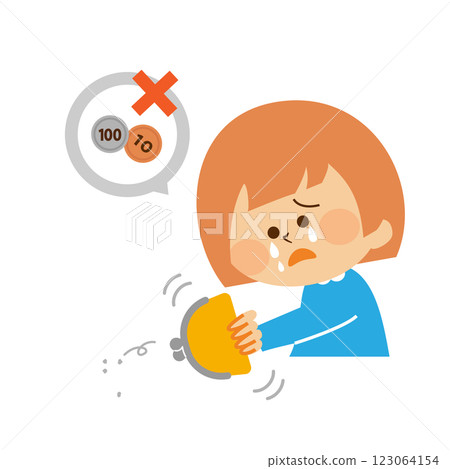 Pocket money - illustration of children and money 123064154