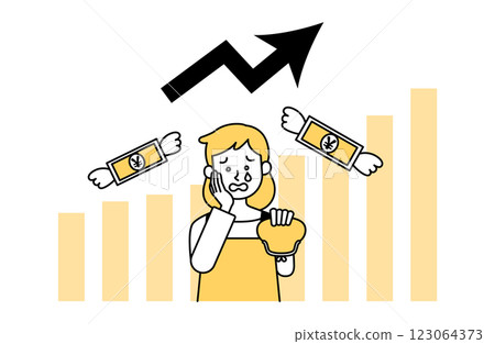 High prices, tax increase vector illustration 123064373