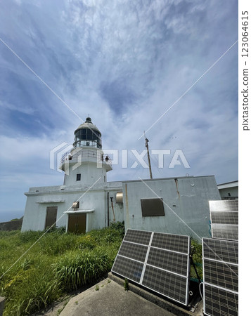 Mejima Lighthouse in the Mento Islands of the Goto Islands Mejima Lighthouse in the Mento Islands of the Goto Islands 123064615
