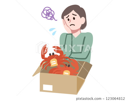 女子因被寄來的螃蟹困擾 123064812