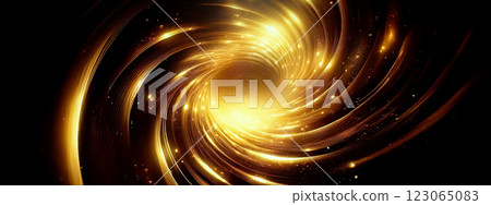 Abstract background swirling with golden light 123065083