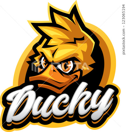 Ducky head mascot Ducky head mascot 123065194