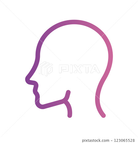 A simple icon for the theme, human head A simple icon for the theme, human head 123065528