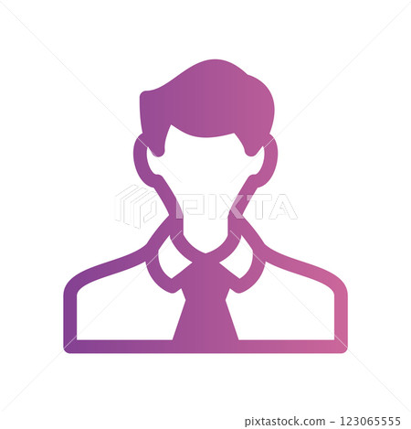 A straightforward icon for the office worker 123065555