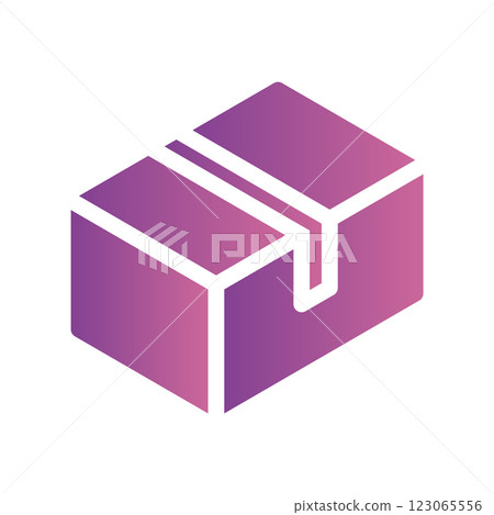 A straightforward icon for the box 123065556