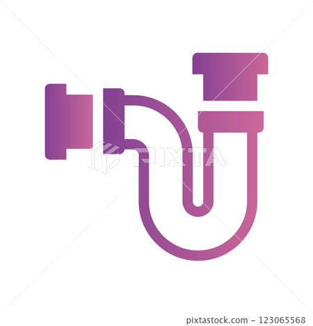 A straightforward icon for the water pipe 123065568