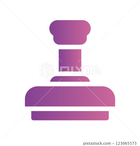 A straightforward icon for the stamp, seal 123065573