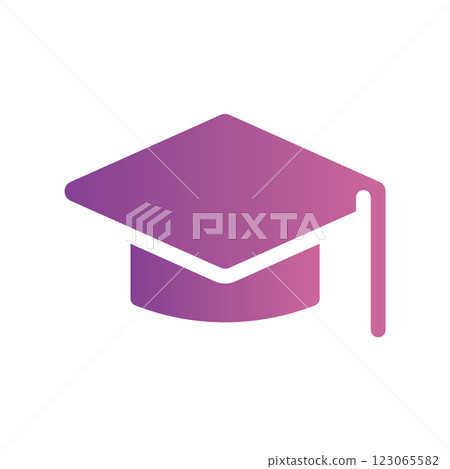 A straightforward icon for the student hat A straightforward icon for the student hat 123065582