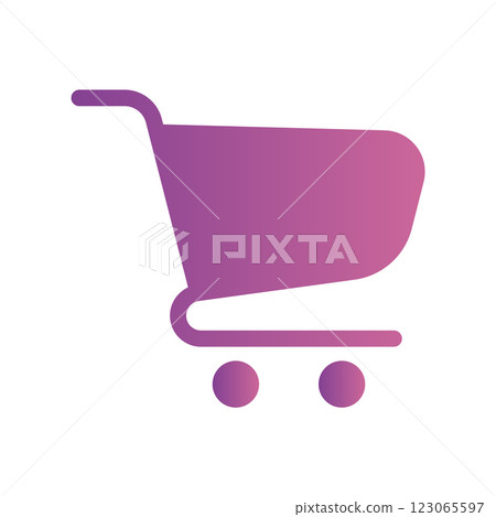 A straightforward icon for the shopping cart, blank 123065597