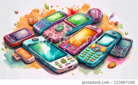 多彩的手機 多彩的手機 123067108