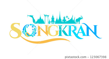 songkran logotype design thailand water splashing festival songkran logotype design thailand water splashing festival 123067398