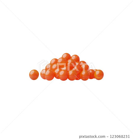 3D illustration of red caviar, exquisite delicacy. Seafood appetizer. 3D illustration of red caviar, exquisite delicacy. Seafood appetizer. 123068231