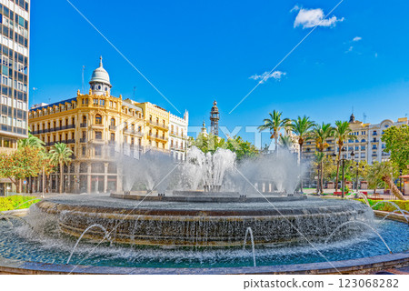 Valencia. Modernisme Plaza of the City Hall . Valencia. Modernisme Plaza of the City Hall . 123068282