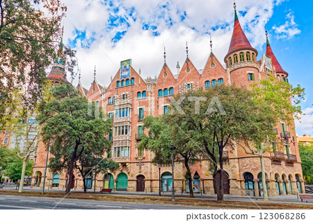 The House of Punxes (Casa Terrades) Barcelona. 123068286