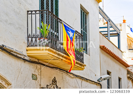 Spain. City views of Sitges,a beautiful town near Barcelona. 123068339