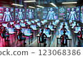 Near-future classroom cyberpunk 123068386