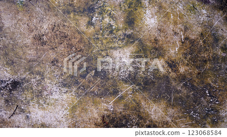 Weathered concrete wall of beige color Weathered concrete wall of beige color 123068584